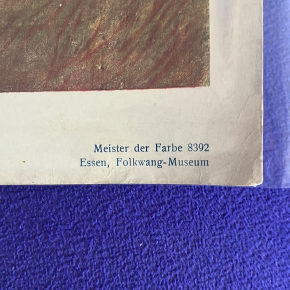 Vintage print Paul Gauguin- The girl with the fan printed in Germany 8 1/4” X 11 - Picture 5 of 7